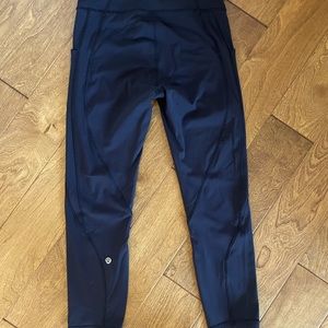 LULULEMON Black Running Crop Leggings - Size 6